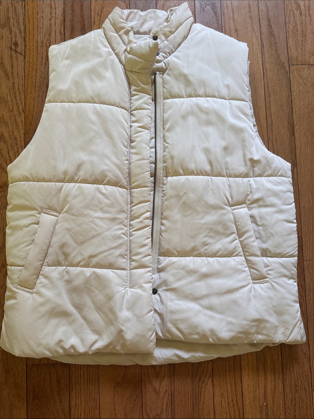 Wishlist Cream Puffer Vest